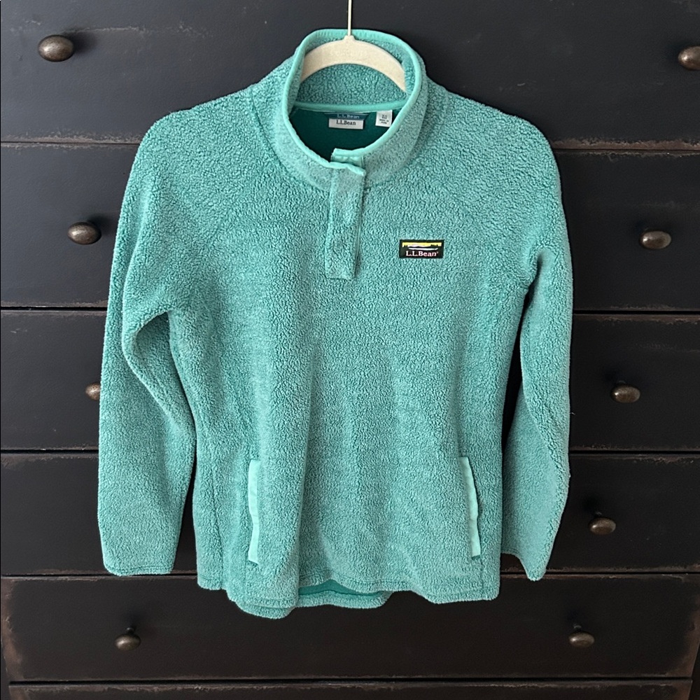 L.L. Bean Aqua Fleece Pullover